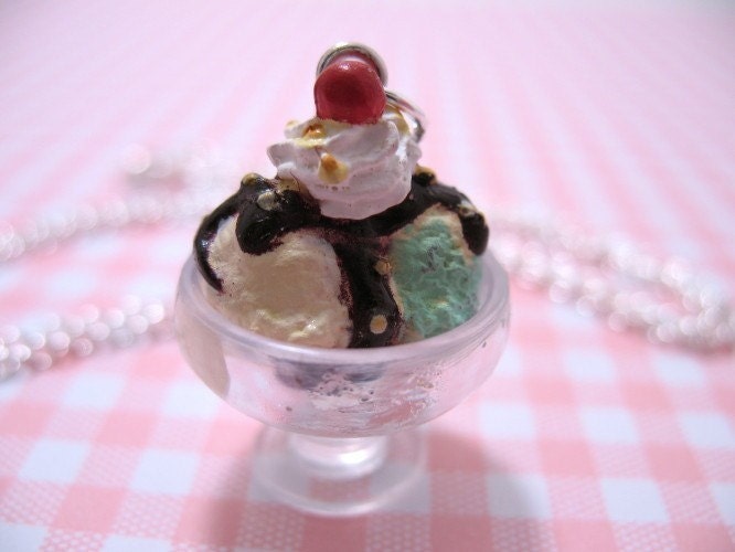 Ice Cream Sundae Necklace