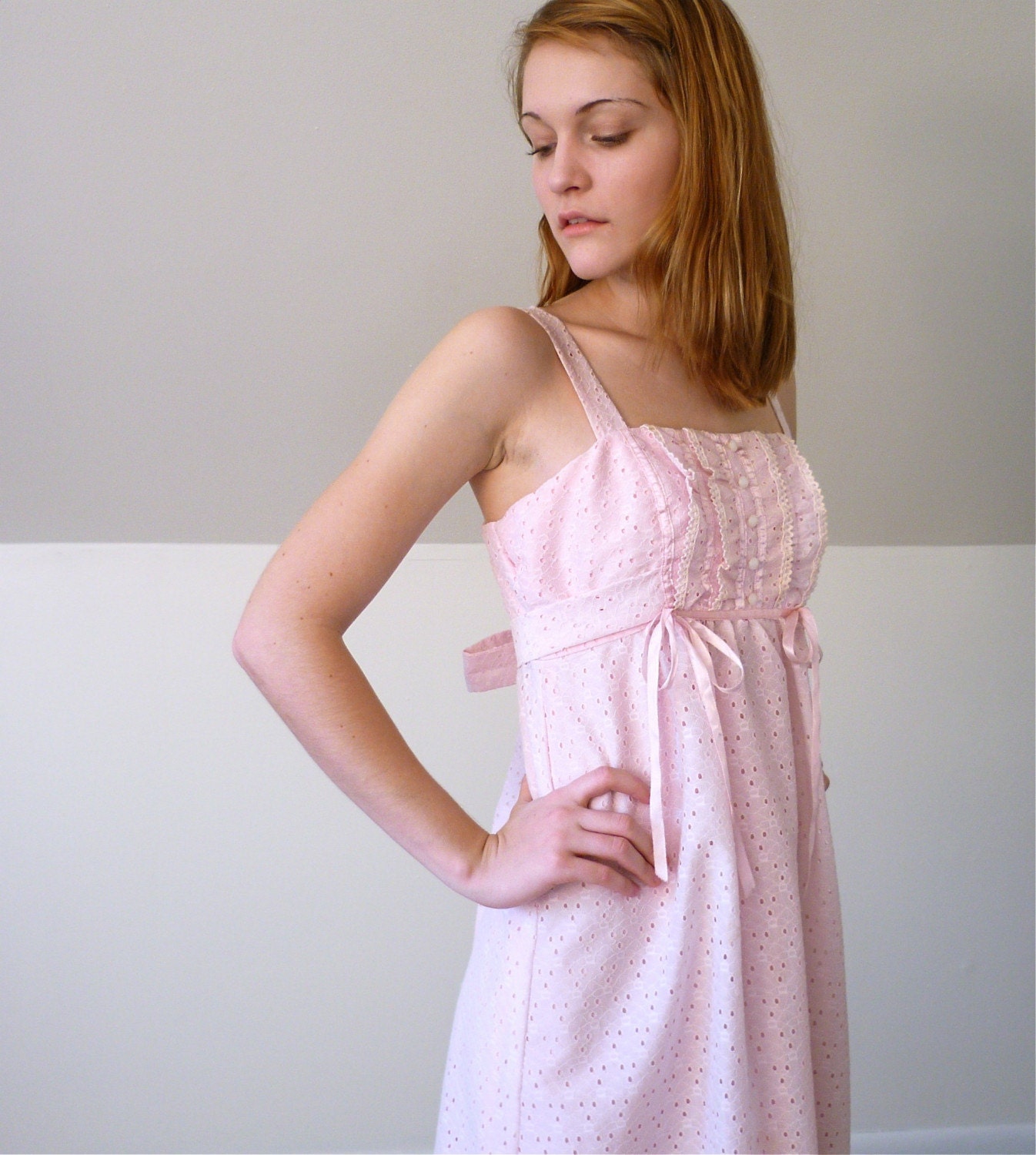 The Pink Eyelet and Lace Dress