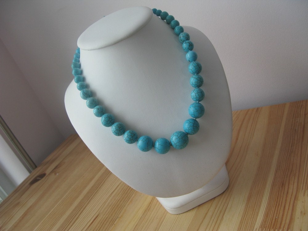 ElectricLollipop Hand Knotted Turquoise Necklace