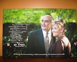 Lyrics Vows love letters Your Words Your Photo Canvas Anniversary  14x24
