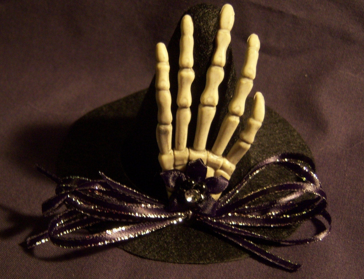 Skeleton Hand Mini Witch Hat