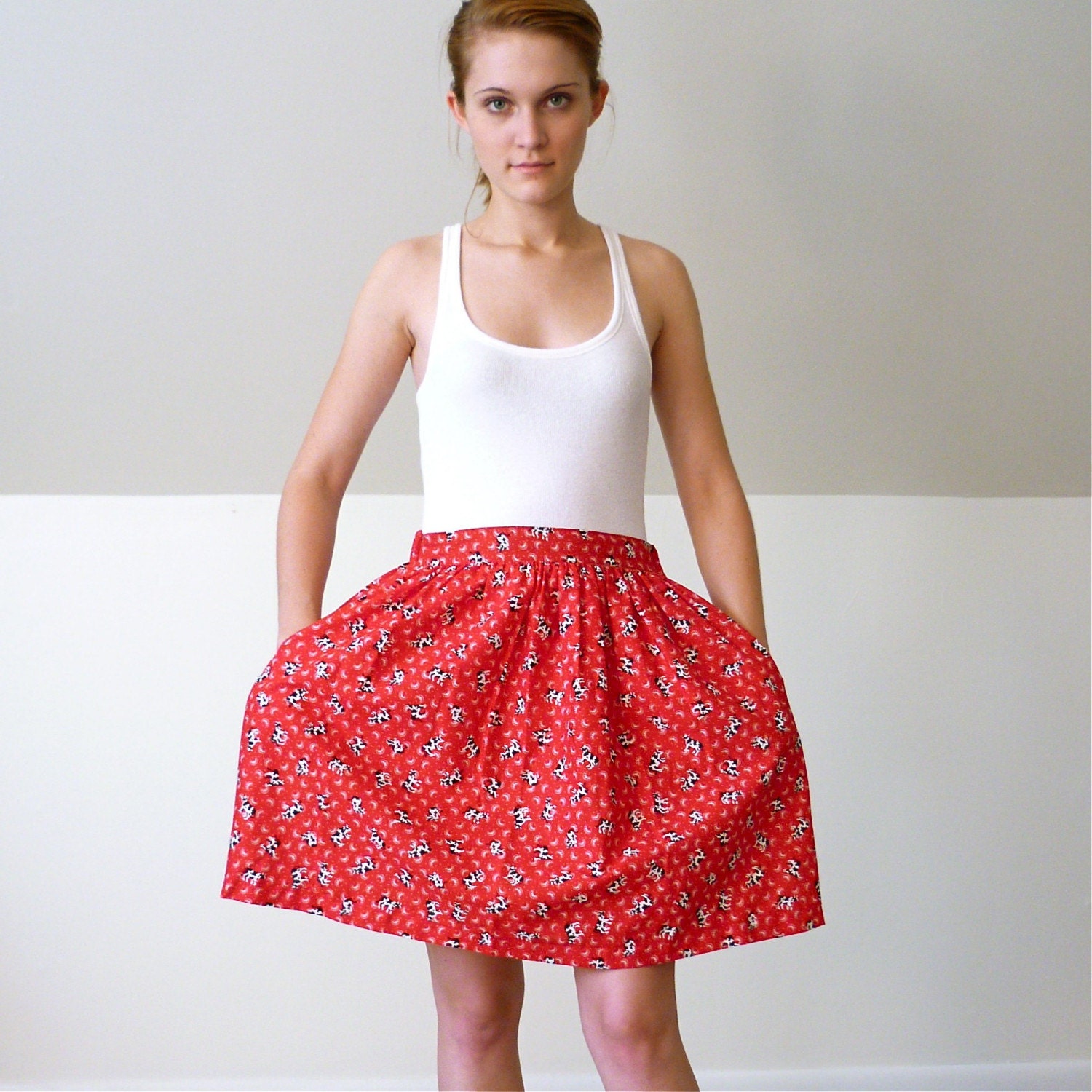 The Dairy Cow Mini Skirt