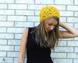 Waffle Cone - Summer Slouch in Mustard Yellow