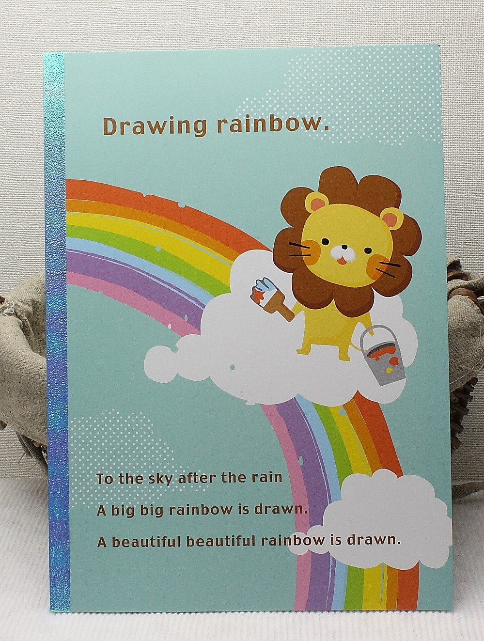 Japanese kawaii B5 Note Book - Drawing Rainbow