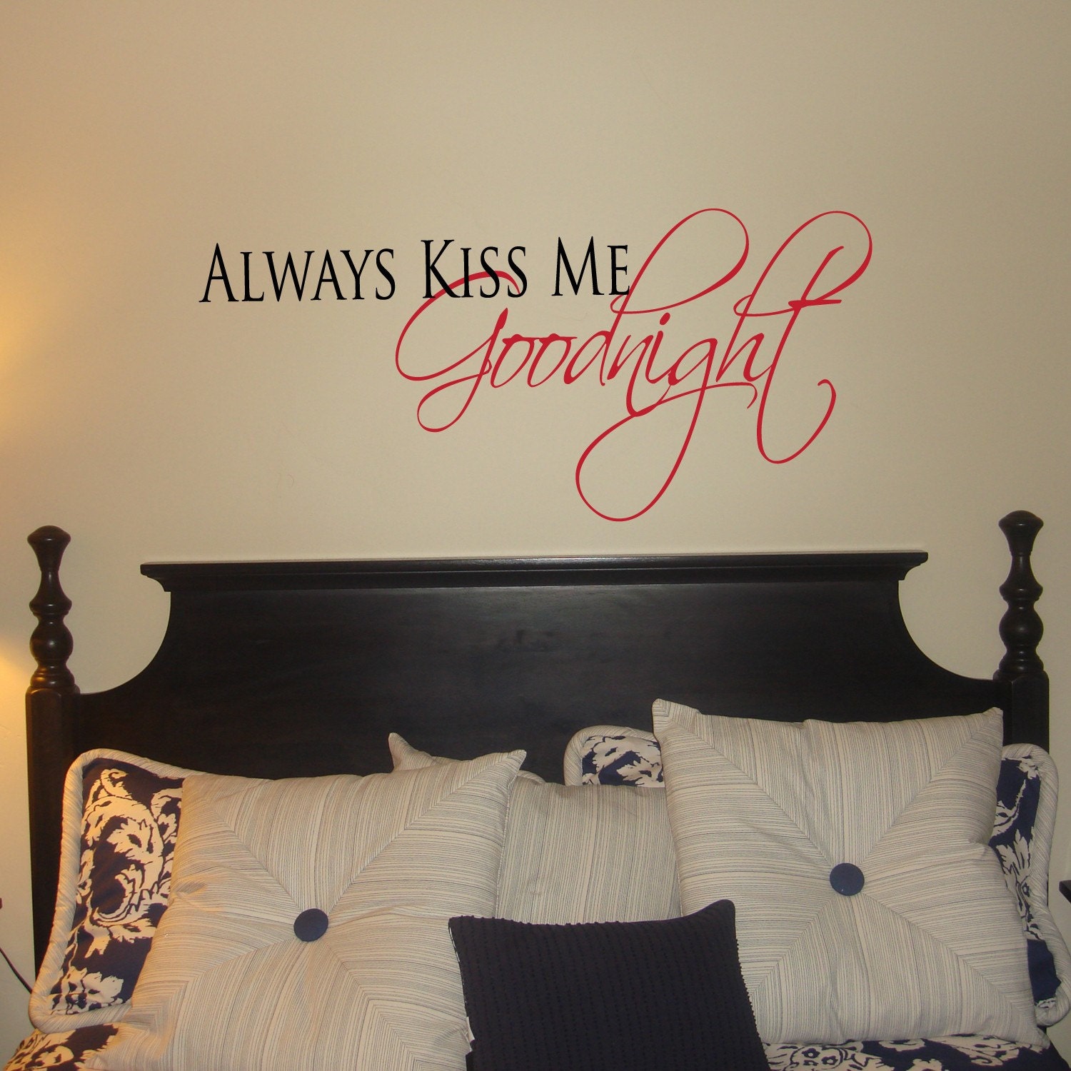 Alway kiss me goodnight- New-  - Vinyl Wall Lettering and Decor