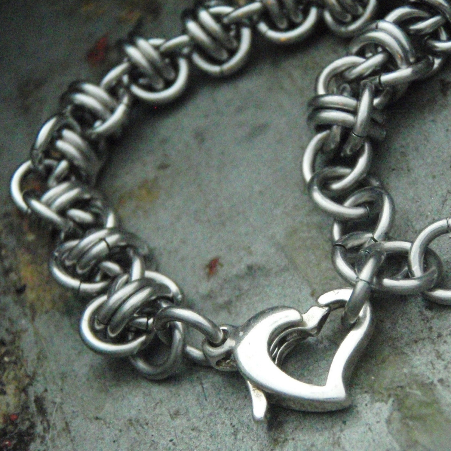 Stainless Steel Simple Twist of Fate Chainmaille Bracelet