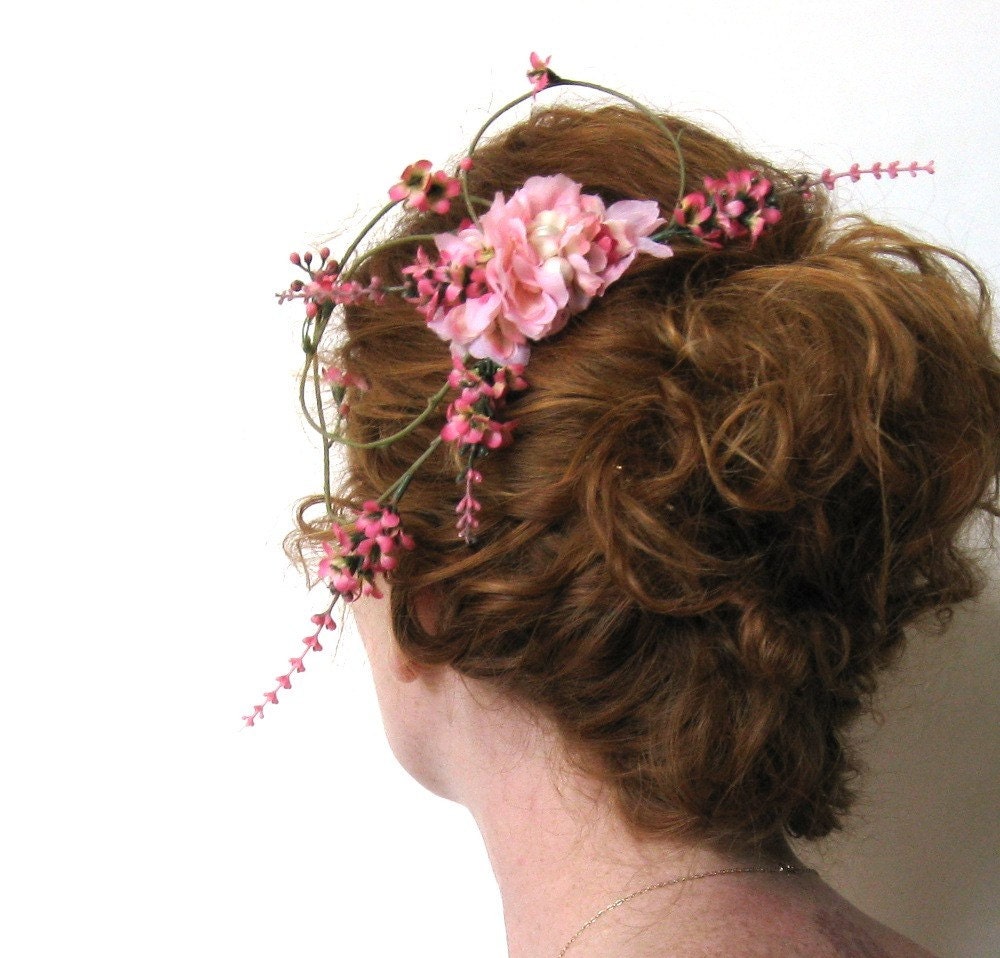 Cherry Blossom Bridal Comb