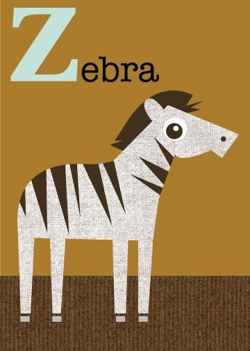 Letter Z (zebra)