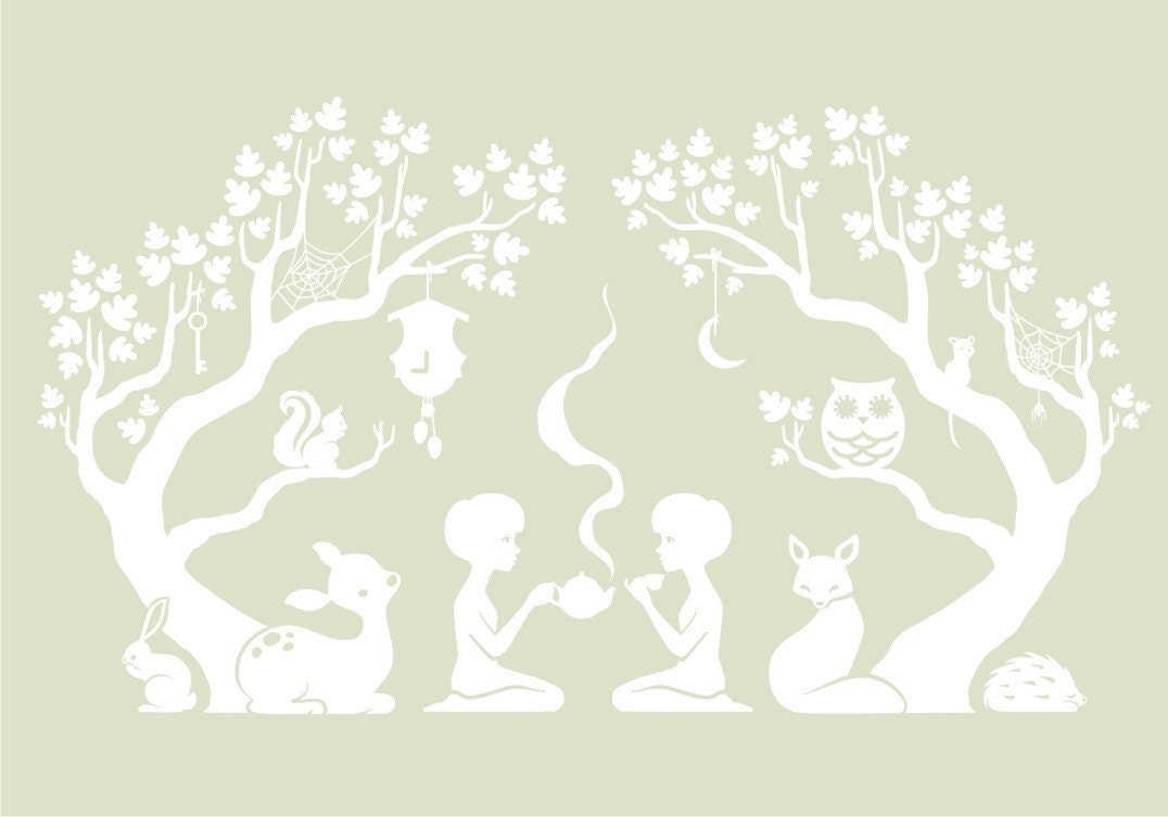Brown Squirrel wall decal from Fairytale Forest