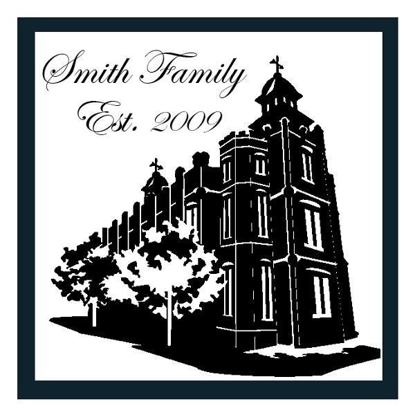LDS Seattle, WA Temple Vinyl Wall/ Tile Decal