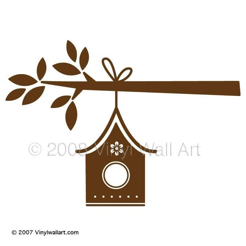 Small Birdhouse Wall Decal