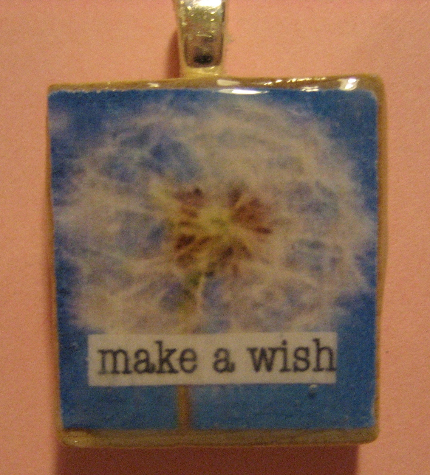 Make a Wish Scrabble Tile Pendant