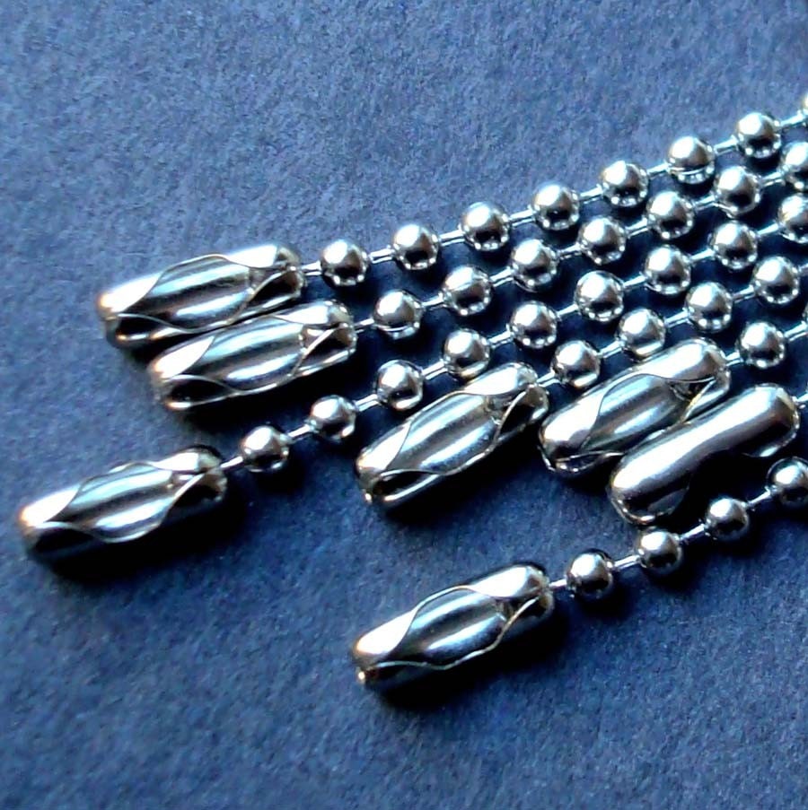 2.24mm Ball Chain- 36 inch with Connectors