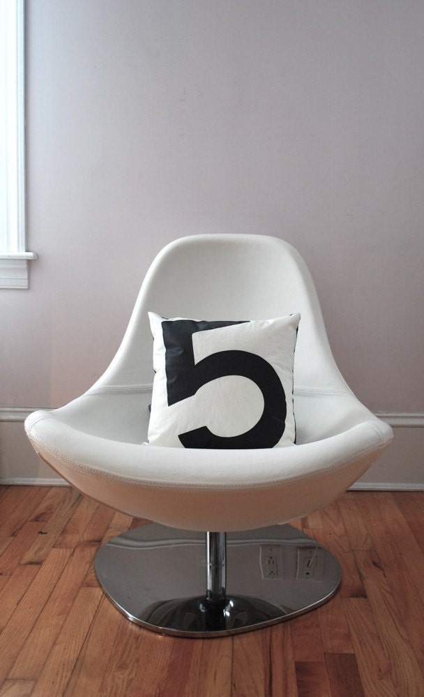 Recycled Sail Throw Pillow - Black number 5