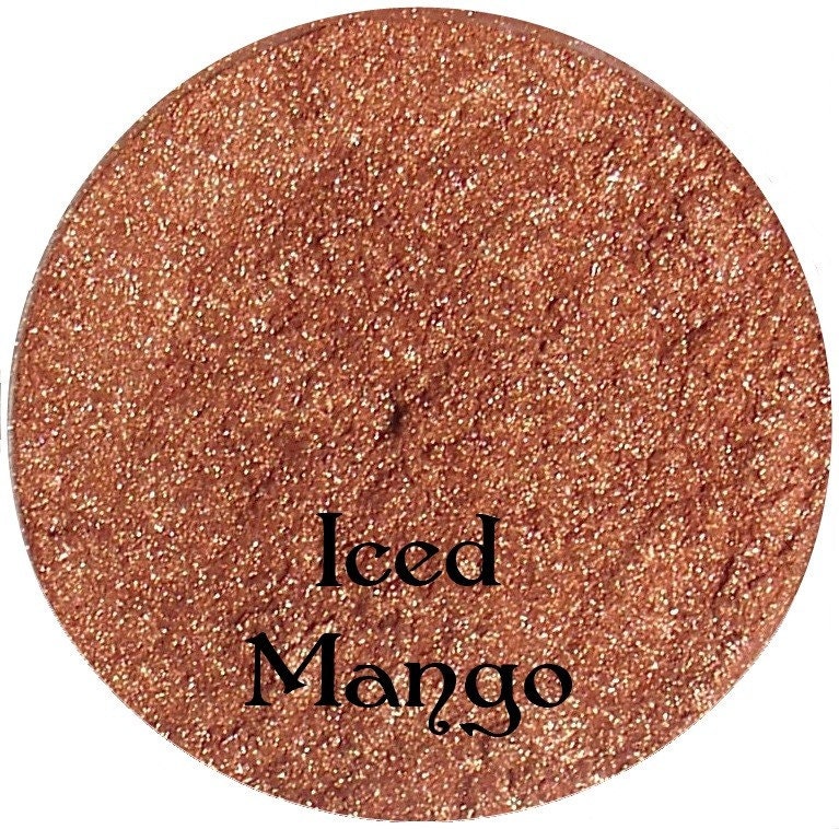 ICED MANGO Rosy Peach Mineral Makeup Eyeshadow Pigment 5 Gram Jar