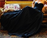 Black Beauty Bustle Gown in either Black, White or Ivory. 