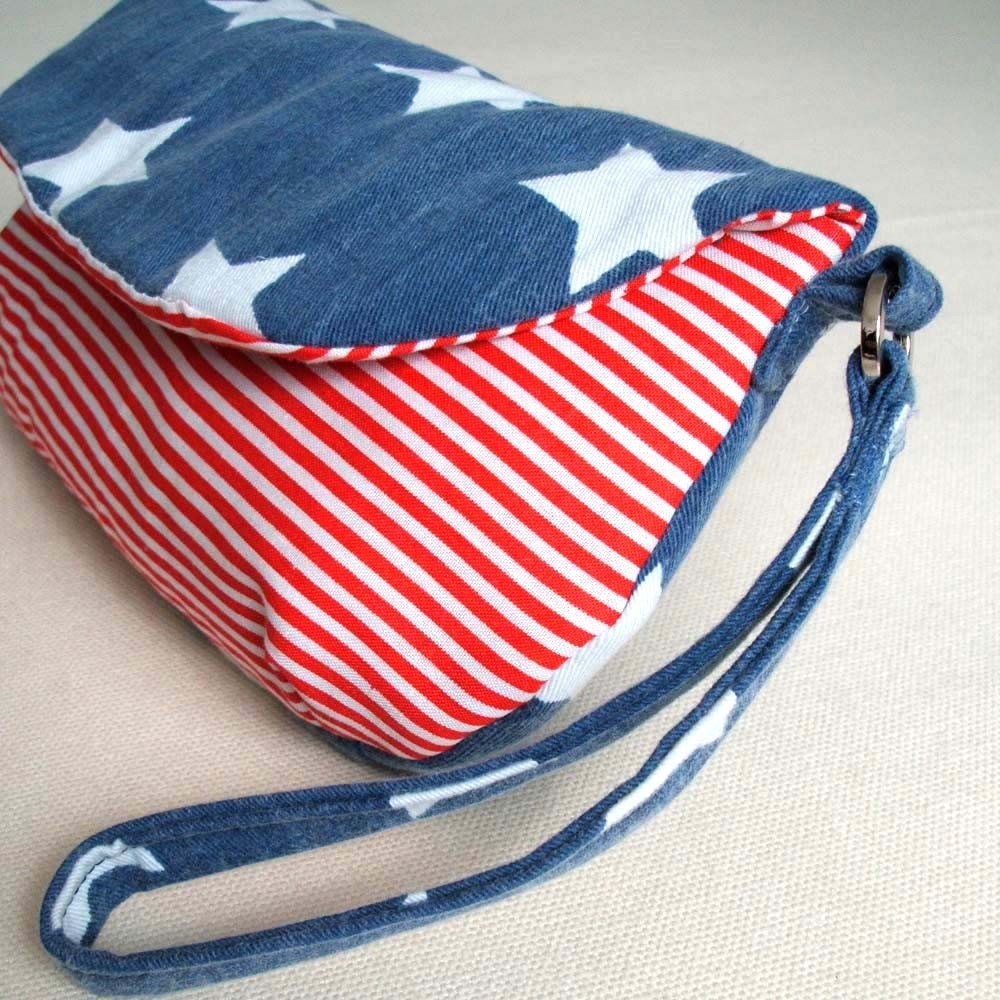 Stars and Stripes clutch purse