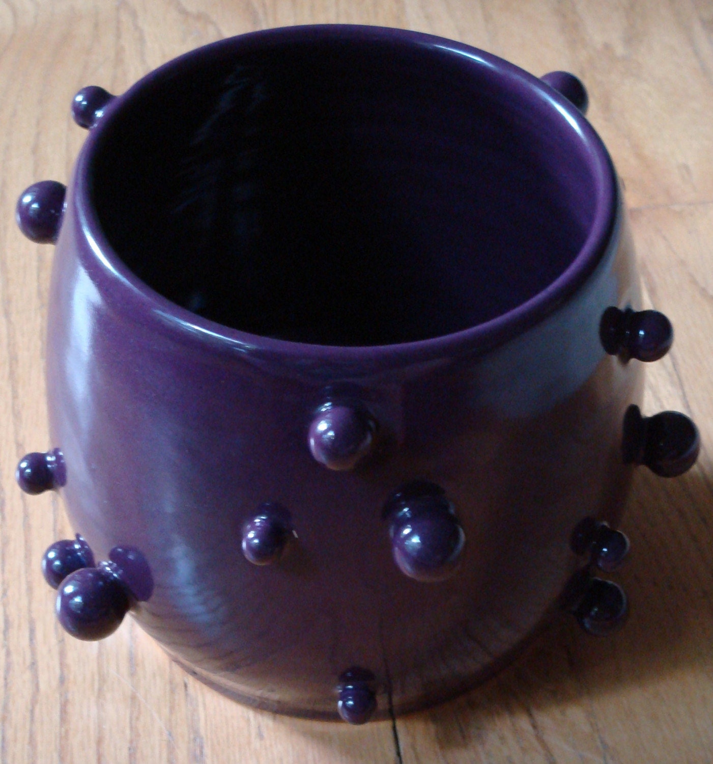 Porcelain Orb Bowl in Deep Purple