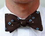 dorky brown bow tie- freestyle