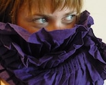 Morning Bloom-an organic purple scarf
