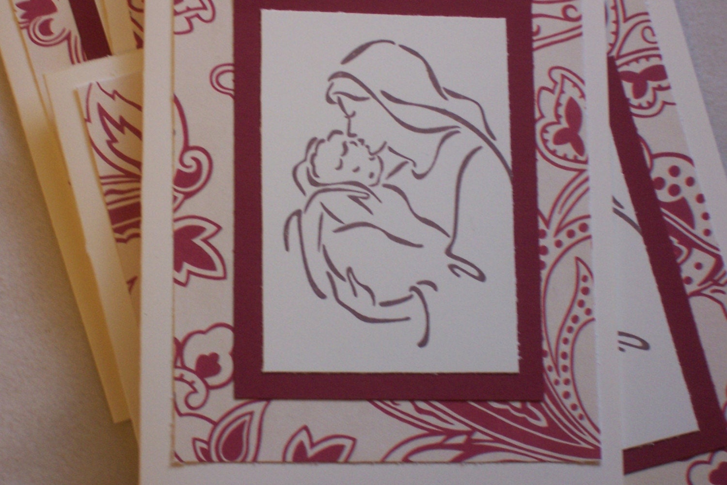 Madonna and Child Christmas cards - set of 6