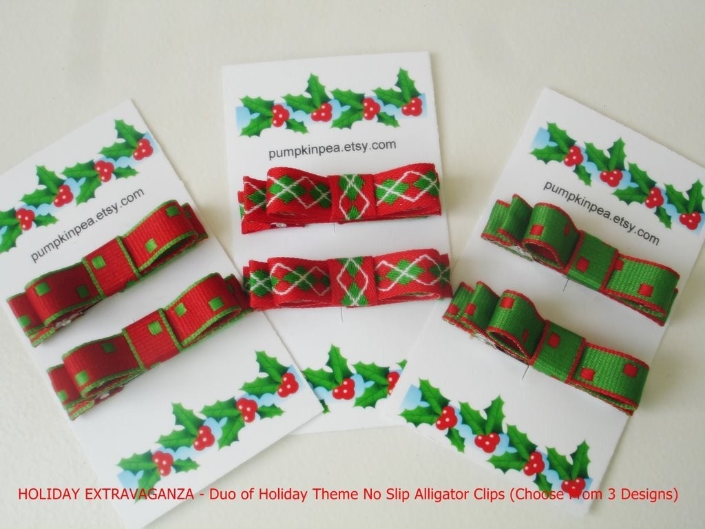 CLEARANCE (HOLIDAY EXTRAVAGANZA) - Duo Of No Slip Alligator Clips
