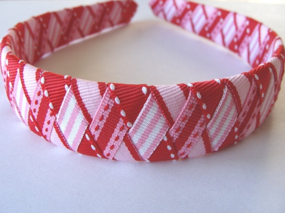 Be My Valentine Woven Ribbon Headband