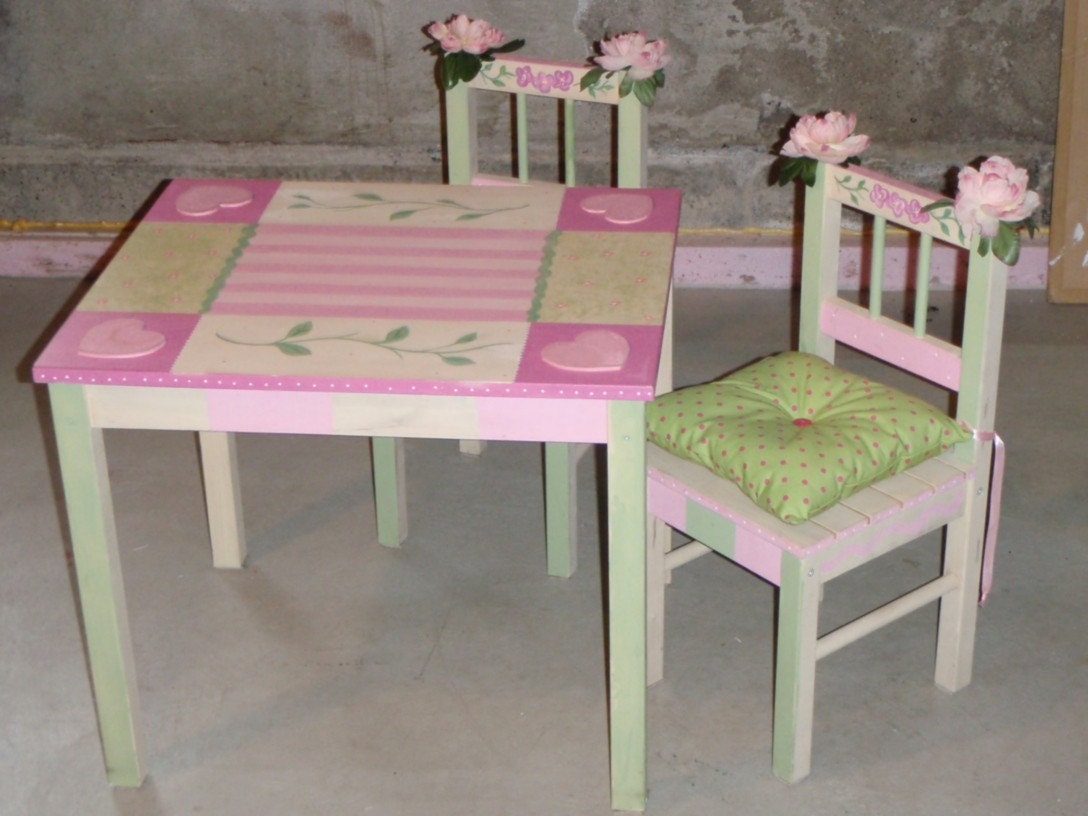 Custom Hand Painted Child's Table