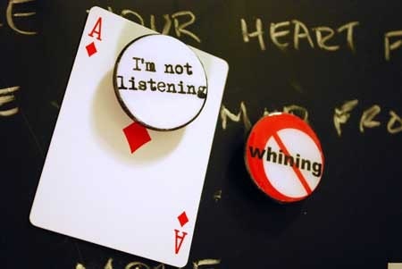 big dot magnets - no whining - I'm not listening