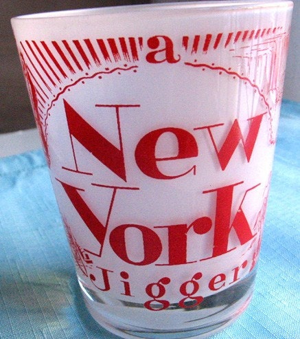 New York Jigger Glass Souvenir