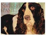SPRINGER SPANIEL DOG Art Print MODERN GRUNGE ART POSTER Signed CUTE PUPPY Pet