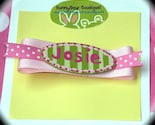 Boutique Personalized Hair Clippie - Name or Monogram -U Pick the Colors