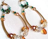 14kt Gold-Filled Chandelier Earrings-Swarovski  Crystals and Rhinestones