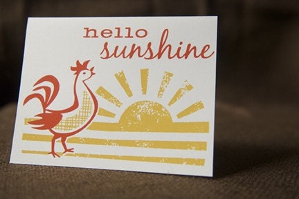 Hello Sunshine, Single Card