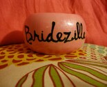 Bridezilla Wood-burned Bangle Bracelet