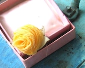 Fabric Rose Flower Ring, You Are My Sunshine