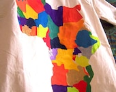 Africa Political (organic handpainted t-shirt)