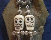 Day of the Dead Halloween Skull Earrings