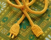 Knitted Power Cord - Yellow