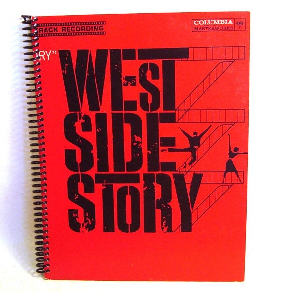West Side Story -  Recycled Record Album Journal
