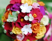Keepsake Claycraft by DECO Eye Candy Bridal Hand Tied Bouquet of Clematis Roses Hydrangeas Stephanotis