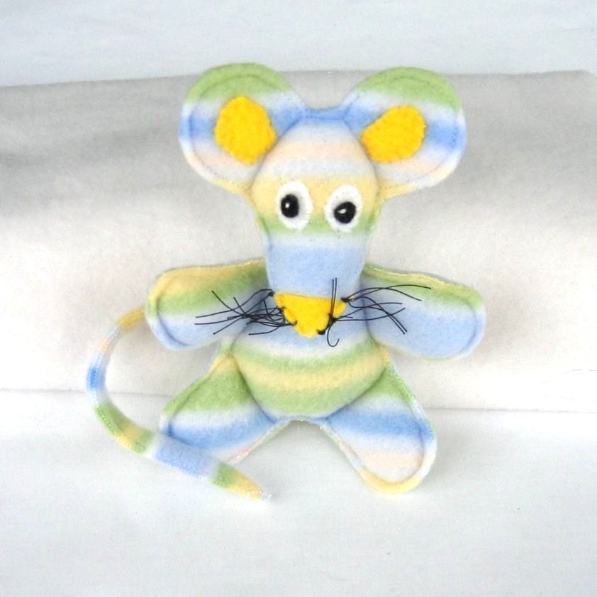 Paddy The Pastel Mouse Organic Catnip Bell Cat Toy