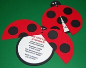 Sweet Ladybug Collection - Invtations - Custom Birthday Party Invites