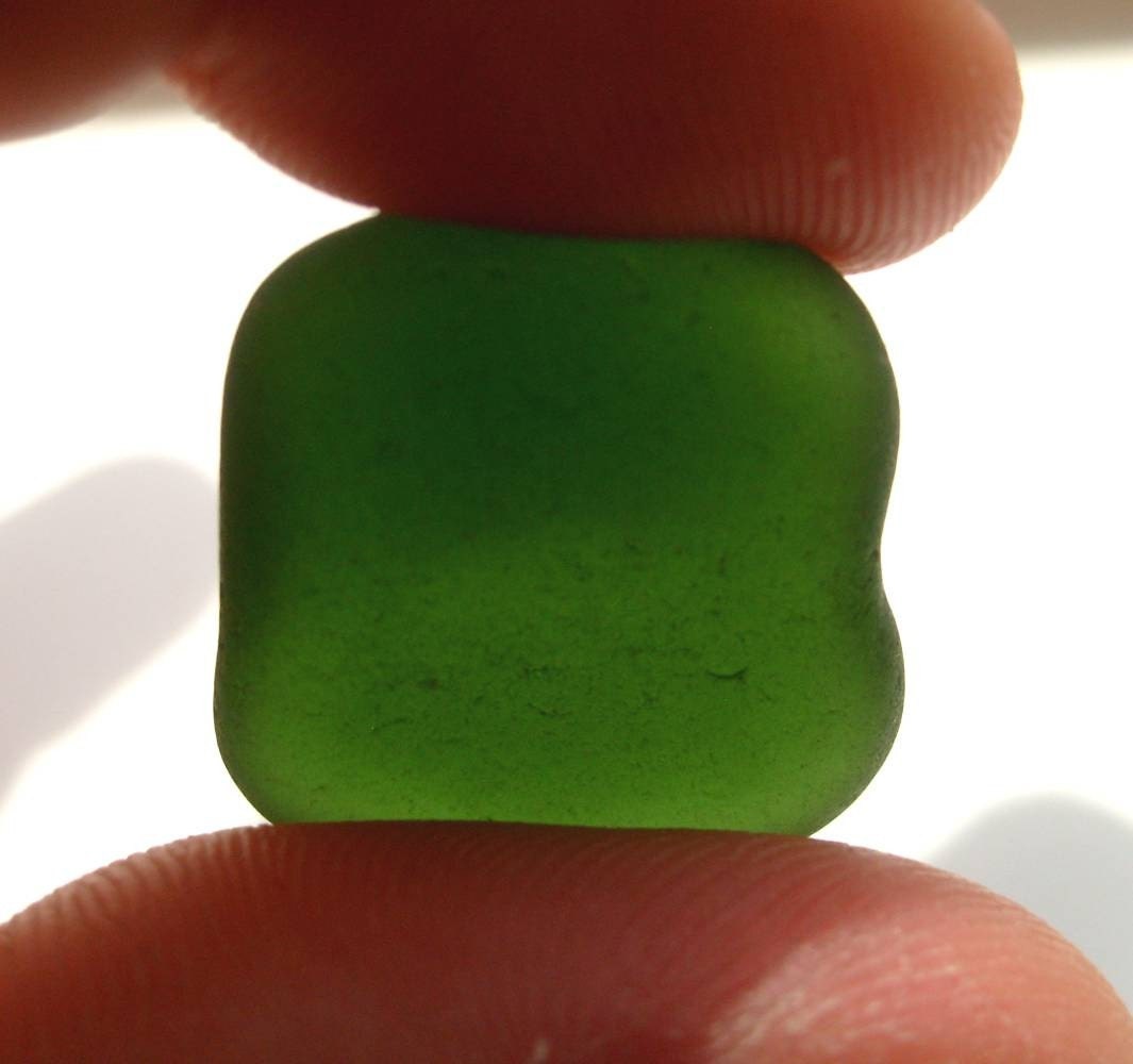 FOREST GREEN LOOSE SEA GLASS by Lake Erie Beach Glass LEbg