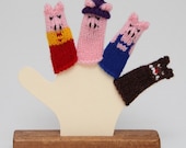 Three Little Pigs Finger Puppet Set (Includes 3 Pigs and the Big Bad Wolf.)  We can create custom listings of individual puppets or puppet sets.