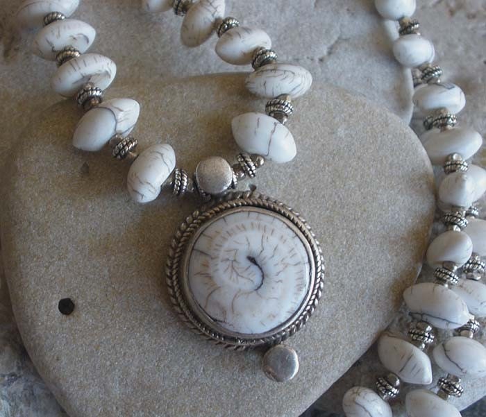 Tibetan Conch Shell Pendant Necklace