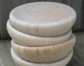 miniature wooden bowls- set of 5
