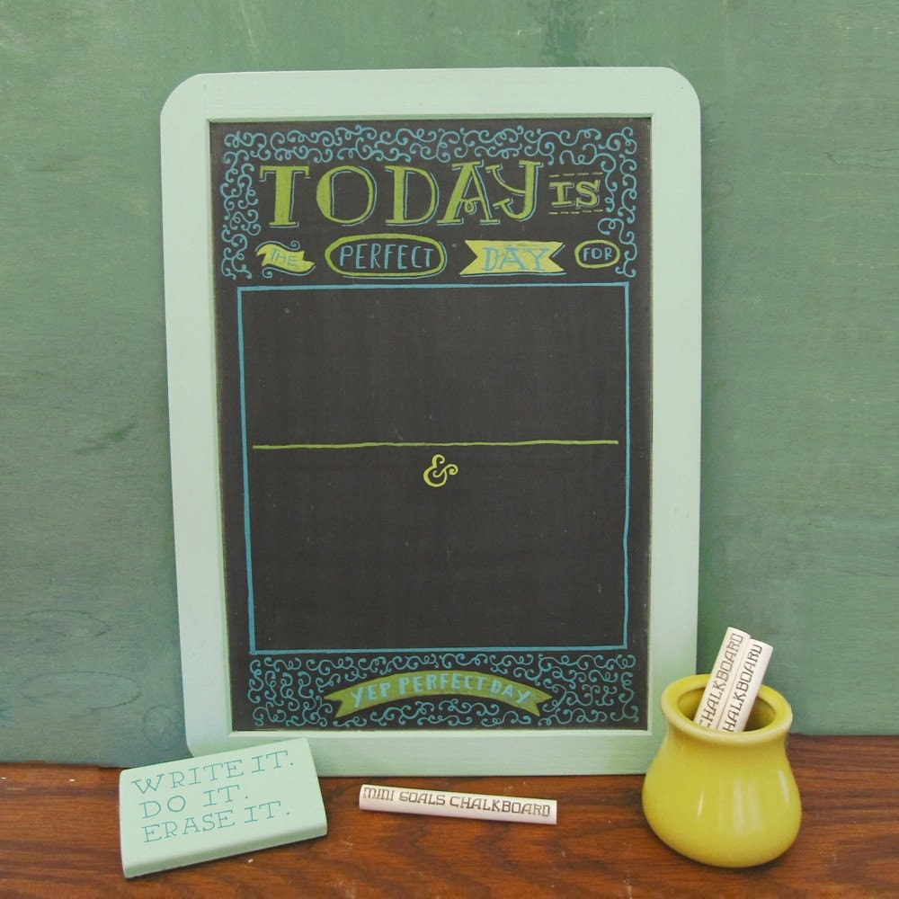 Mini Goals Chalkboards - Perfect Day - Foamy/Mossy