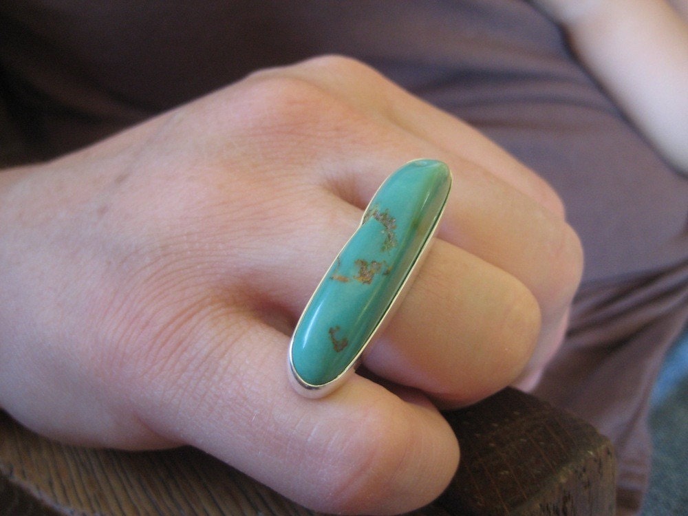 Turquoise Ring.  Summer Sky.