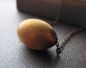 Vintage Brass and Oxidized Sterling necklace